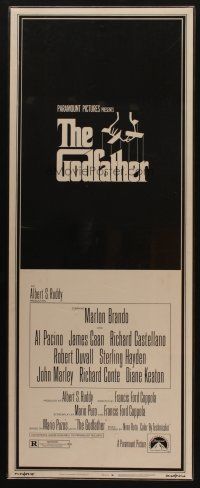 9c031 GODFATHER insert '72 Francis Ford Coppola crime classic from the novel by Mario Puzo!