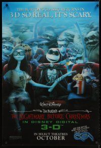 9c006 NIGHTMARE BEFORE CHRISTMAS lenticular 1sh R06 Tim Burton, Disney, Halloween horror!