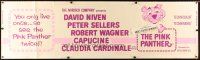 9c383 PINK PANTHER paper banner '64 Peter Sellers & David Niven, wacky art!