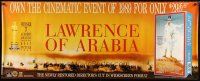 9c376 LAWRENCE OF ARABIA video paper banner R89 David Lean classic starring Peter O'Toole!