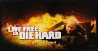 9c310 LIVE FREE OR DIE HARD special 26x50 '07 Timothy Olyphant, great image of Bruce Willis!