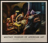 9c016 WHITNEY MUSEUM OF AMERICAN ART 33x37 museum exhibition '89 art by Thomas Hart Benton!
