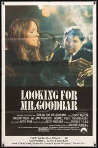 9c278 LOOKING FOR MR. GOODBAR half subway '77 close up of Diane Keaton, Richard Brooks directed!