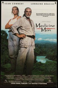 9c279 MEDICINE MAN half subway '92 Sean Connery & Lorraine Bracco in South America!