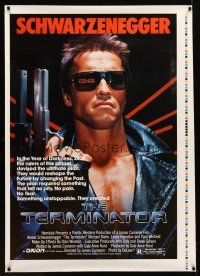 9c315 TERMINATOR printer's test half subway '84 most classic cyborg Arnold Schwarzenegger with gun!