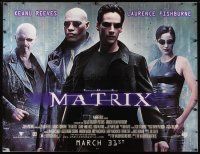 9c301 MATRIX subway poster '99 Keanu Reeves, Carrie-Anne Moss, Laurence Fishburne, Wachowski Bros!