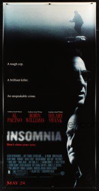 9c549 INSOMNIA vinyl banner '02 Al Pacino, Robin Williams, a tough cop, a brilliant killer!