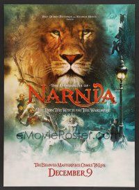 9c117 CHRONICLES OF NARNIA teaser jumbo WC '05 C.S. Lewis novel, Georgie Henley & Tilda Swinton!
