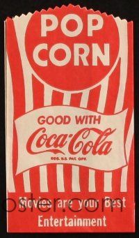 9c038 COCA-COLA 6 popcorn bags '50s Coca-Cola!