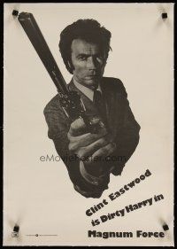 9d090 MAGNUM FORCE linen South African '73 Clint Eastwood is Dirty Harry pointing his huge gun!