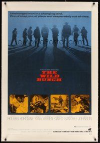 9d399 WILD BUNCH linen 1sh '69 Sam Peckinpah cowboy classic, William Holden & Ernest Borgnine