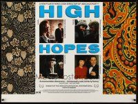 9e187 HIGH HOPES British quad '88 Mike Leigh directed, Philip Davis, Ruth Sheen, Edna Dore!