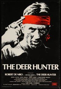 9e177 DEER HUNTER English 1sh '78 directed by Michael Cimino, Robert De Niro, Russian Roulette!