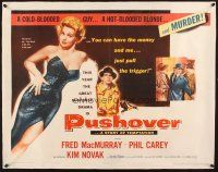9e053 PUSHOVER 1/2sh '54 Fred MacMurray can have sexiest Kim Novak if he pulls the trigger!