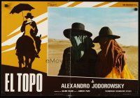 9e145 EL TOPO set of 2 Italian photobustas '74 Alejandro Jodorowsky Mexican bizarre cult classic!