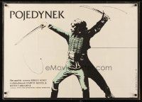 9e282 DUELLISTS Polish 27x38 '78 Ridley Scott, cool completely different fencing art!