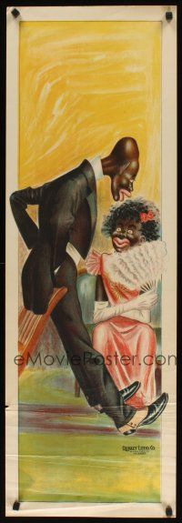 9e091 MESSETT'S MUSICAL ENTERTAINERS minstrel stage show poster '10s great stone litho!