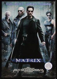 9e114 MATRIX DS Swedish '99 Keanu Reeves, Carrie-Anne Moss, Laurence Fishburne, Wachowski Bros!