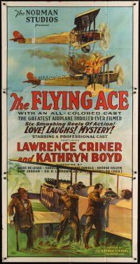 9f194 FLYING ACE 3sh '26 cool all-black aviation, the greatest airplane thriller ever produced!