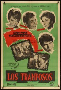 9f304 CHEATERS Argentinean '58 Marcel Carne's Les Tricheurs, aimless teens in post-WWII France!