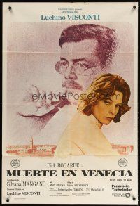 9f305 DEATH IN VENICE Argentinean '71 Luchino Visconti's Morte a Venezia, Dirk Bogarde is obsessed