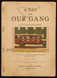 9f211 DAY WITH OUR GANG book '29 filled with wonderful color pictures by Stax!
