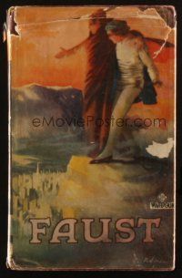 9f251 FAUST English hardcover book '26 it came out after F.W. Murnau's classic movie, cool art!