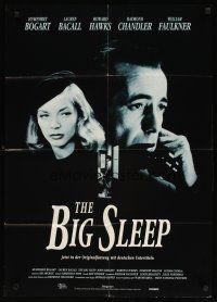9f298 BIG SLEEP German R85 different image of Humphrey Bogart & sexy Lauren Bacall, Howard Hawks