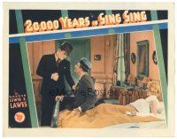 9f096 20,000 YEARS IN SING SING LC '32 Bette Davis watches Spencer Tracy fights with Louis Calhern!