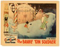 9f108 BRAVE TIN SOLDIER LC '34 Ub Iwerks, great cartoon image of toys at the gates of Toy Heaven!
