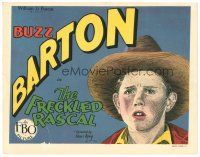 9f079 FRECKLED RASCAL TC '29 wonderful stylized artwork of young cowboy Buzz Barton!