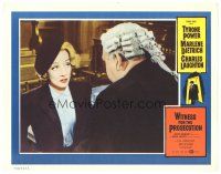 9f188 WITNESS FOR THE PROSECUTION LC R60s Charles Laughton interrogates Marlene Dietrich, Wilder!