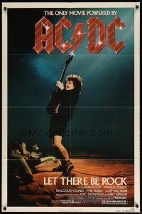 9f033 LET THERE BE ROCK 1sh '82 AC/DC, Angus Young, Bon Scott, heavy metal, cool concert image!