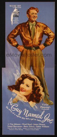 9f212 GUY NAMED JOE trade ad '44 World War II pilot Spencer Tracy loves Irene Dunne after death!