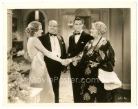 9f243 RED HEADED WOMAN 8x10 still '32 sexy Jean Harlow in great sequine dress with Chester Morris!