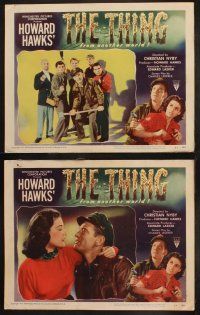9f060 THING 8 LCs '51 Howard Hawks classic horror, natural or supernatural, from another world!