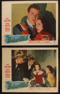 9f062 UNINVITED 8 LCs '44 Ray Milland, Ruth Hussey, introducing Gail Russell, fantasy!