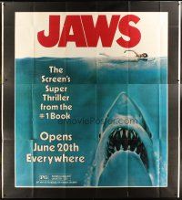 9g105 JAWS advance 7-sheet poster '75 Steven Spielberg's shark attacking swimmer, never before seen!