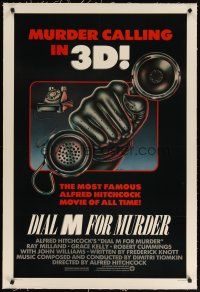 9g024 DIAL M FOR MURDER linen 1sh R82 Alfred Hitchcock classic, murder calling in 3-D!