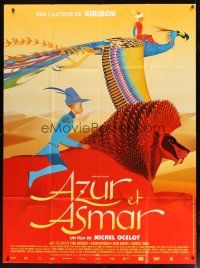 9g163 AZUR & ASMAR French 1p '06 Michel Ocelot's Azur et Asmar, colorful animation art!