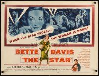 9g125 STAR 1/2sh '53 great art of Hollywood actress Bette Davis holding Oscar statuette!