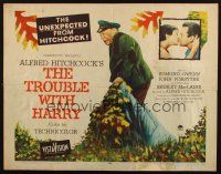 9g045 TROUBLE WITH HARRY 1/2sh '55 Alfred Hitchcock, Edmund Gwenn, Forsythe, Shirley MacLaine