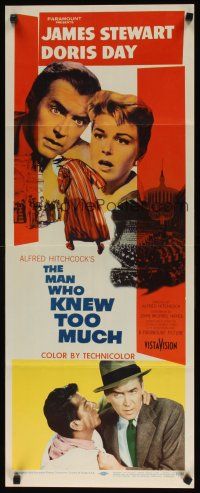 9g049 MAN WHO KNEW TOO MUCH insert '56 James Stewart & Doris Day, directed by Alfred Hitchcock!