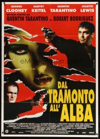 9g176 FROM DUSK TILL DAWN Italian 1p '96 George Clooney & Quentin Tarantino, vampires, different!