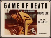9g180 GAME OF DEATH Swiss LC '79 best close up of kung fu master Bruce Lee kneeling!