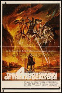 9h009 4 HORSEMEN OF THE APOCALYPSE style A 1sh '61 best artwork by Reynold Brown!