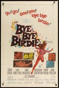 9h107 BYE BYE BIRDIE 1sh '63 cool artwork of sexy Ann-Margret dancing, Dick Van Dyke!