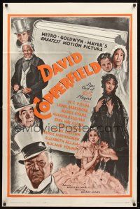 9h199 DAVID COPPERFIELD 1sh R62 W.C. Fields stars as Micawber in Charles Dickens' classic story!