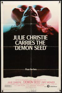 9h218 DEMON SEED 1sh '77 Julie Christie is profanely violated by a demonic machine!