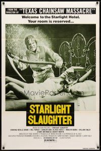 9h265 EATEN ALIVE 1sh '77 Tobe Hooper, image of sexy bound girl on bed, Starlight Slaughter!